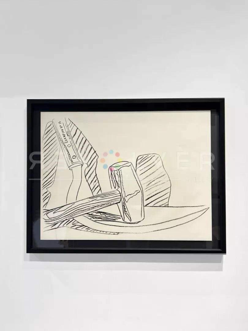 Andy Warhol - Hammer and Sickle (FS II.162 - Black and White - Unique)