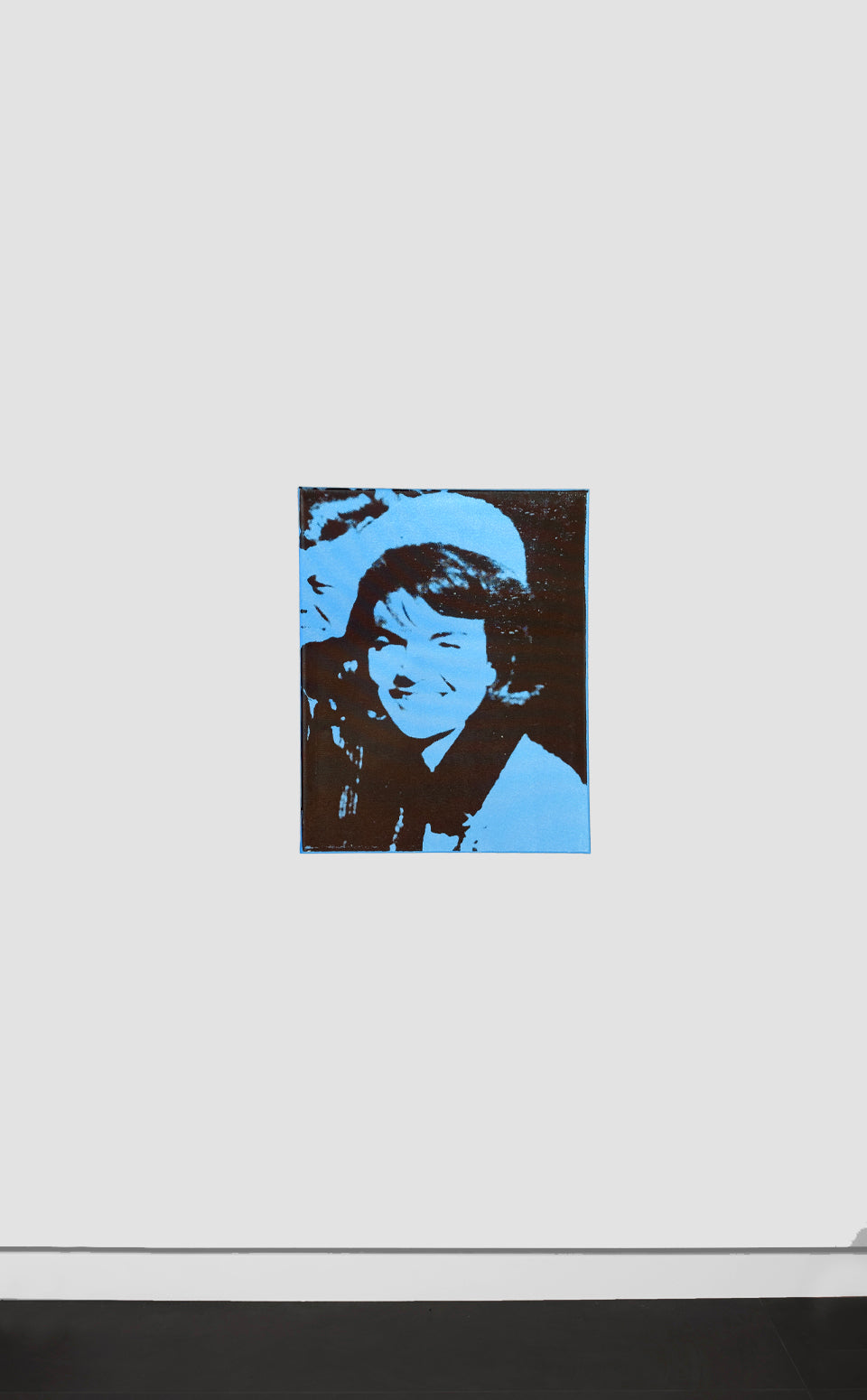 Jackie (Blue) - Screenprint on Canvas 16" x 20"