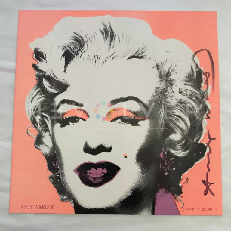 Andy Warhol - Marilyn Invitation 12” x 12” (Castelli Graphics)
