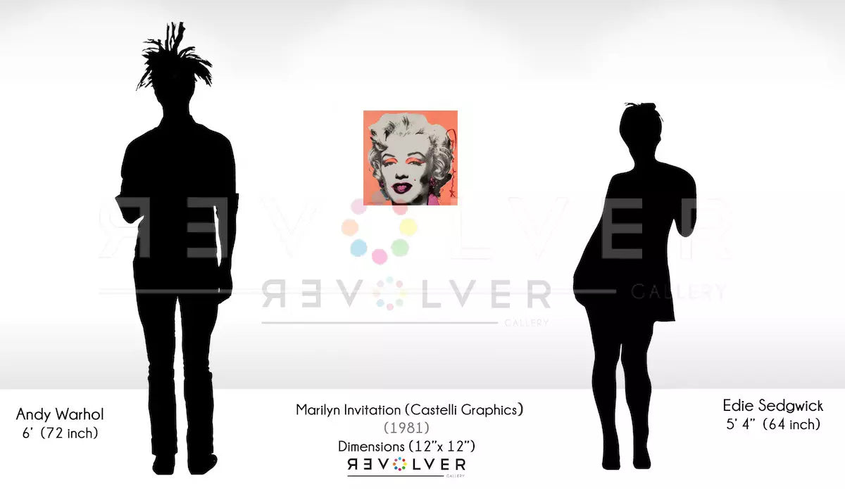 Andy Warhol - Marilyn Invitation 12” x 12” (Castelli Graphics)