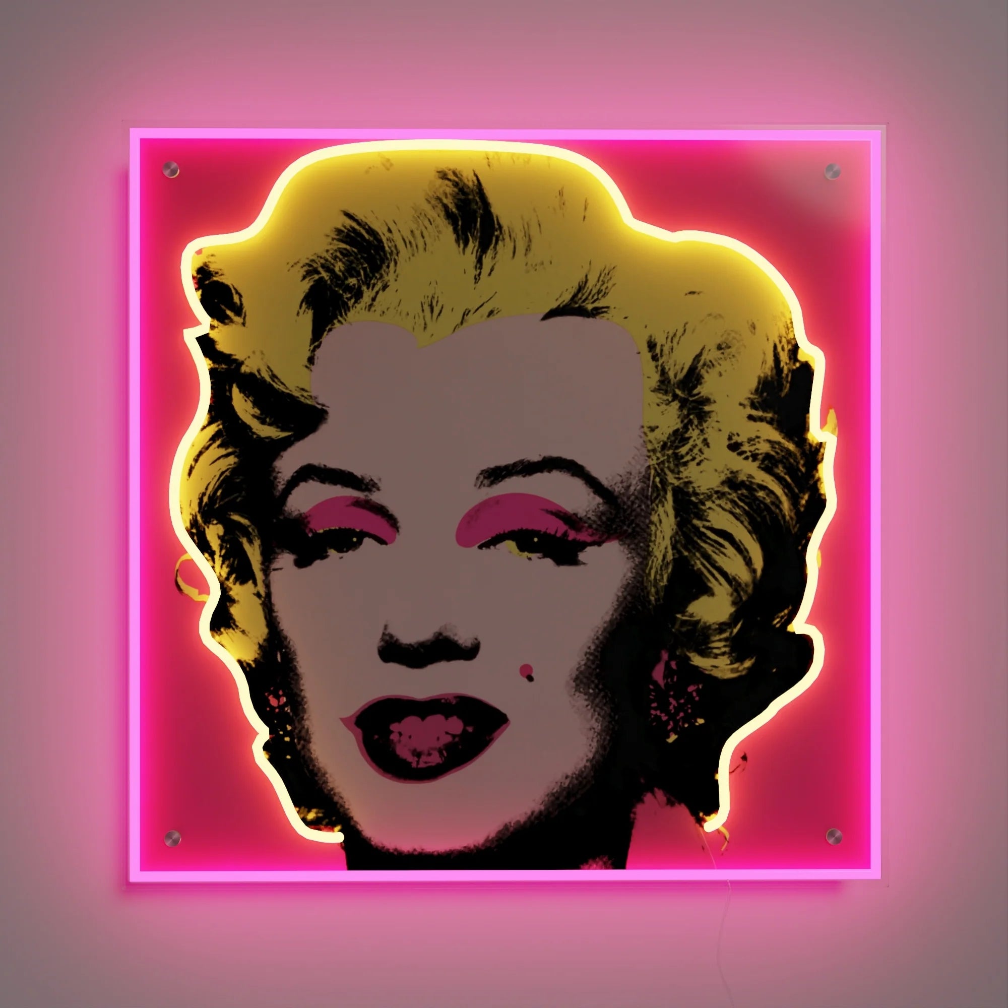 Marilyn Monroe Andy Warhol Neon Sign