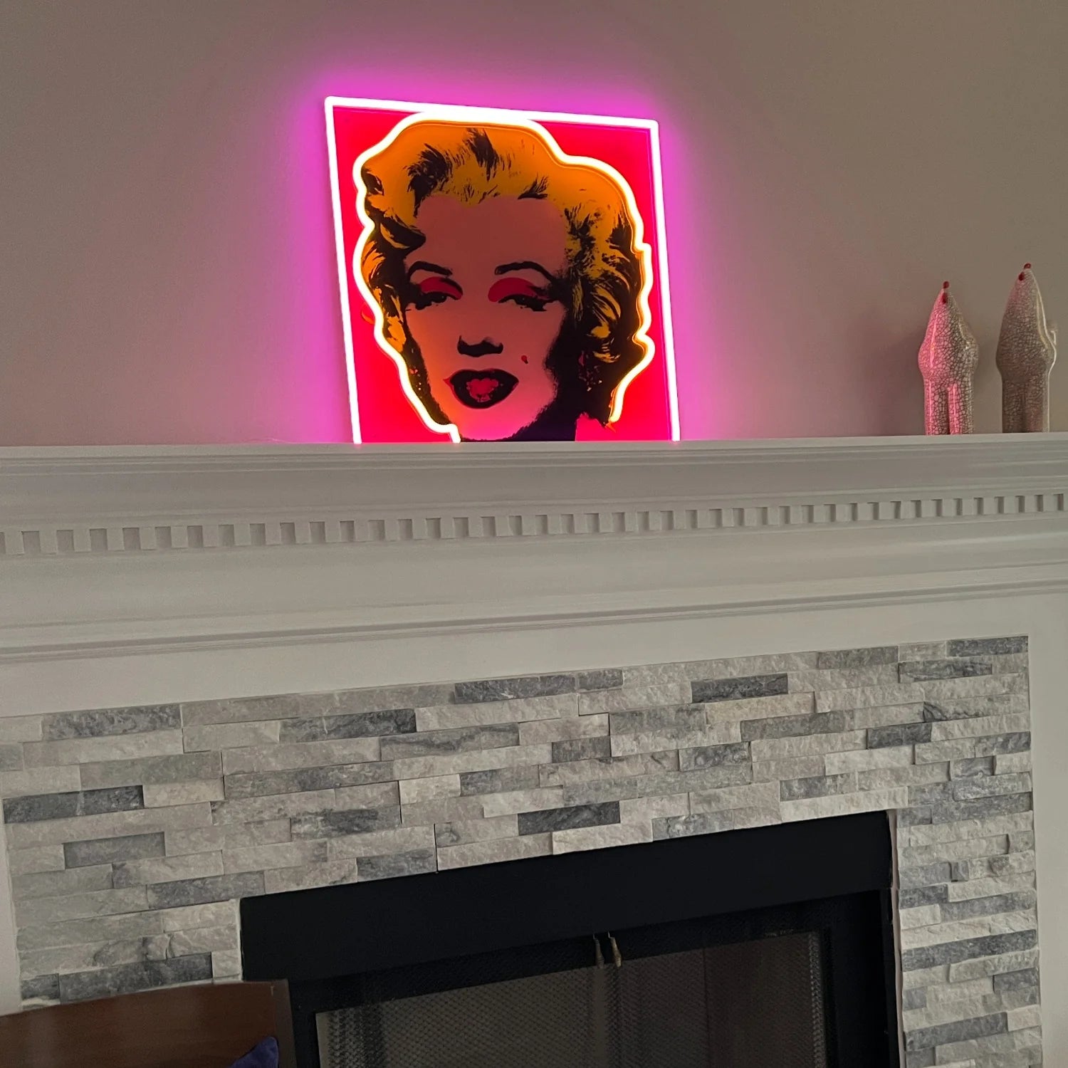 Marilyn Monroe Andy Warhol Neon Sign