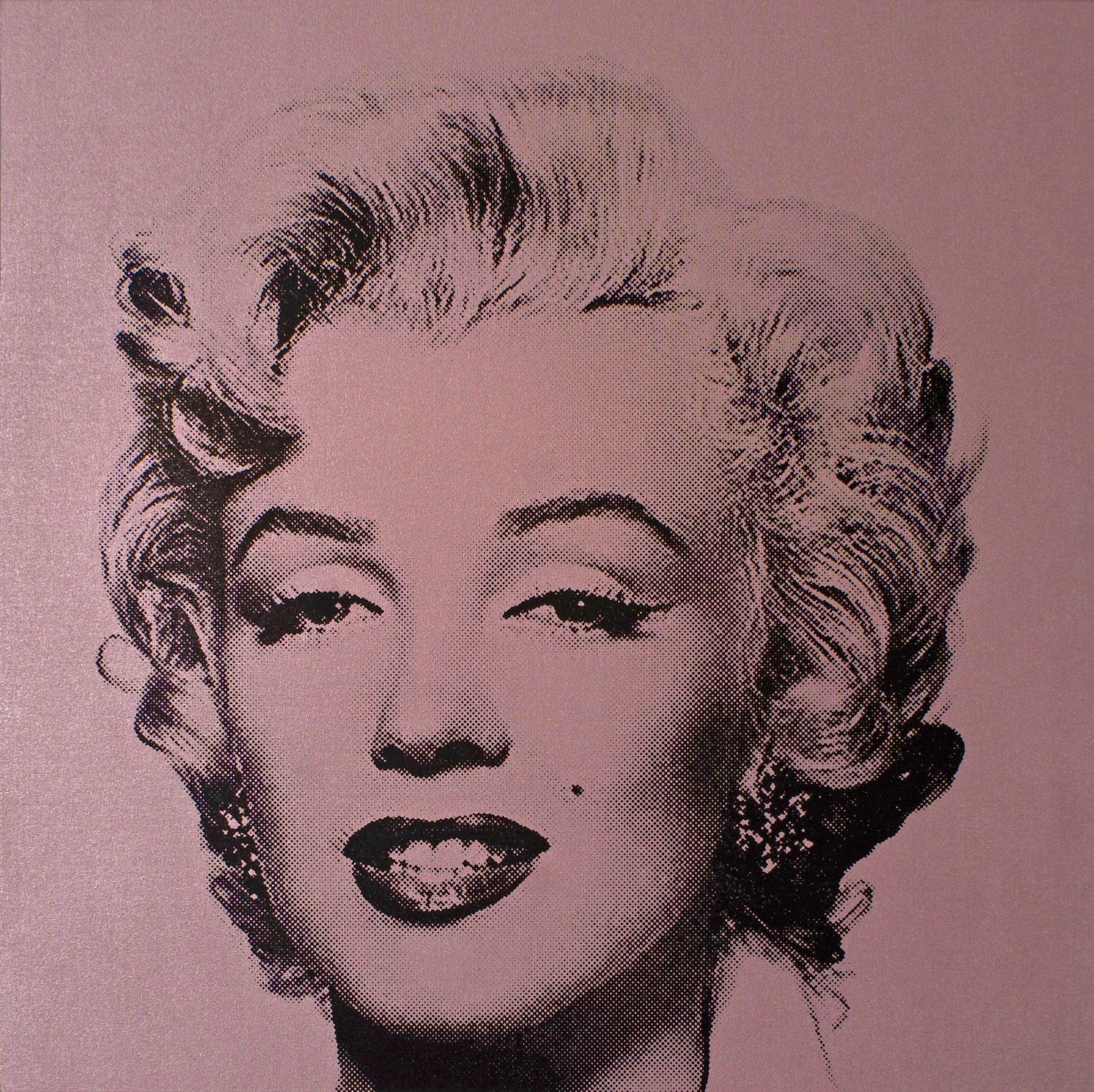 Marilyn Monroe (Rose Gold) - Screenprint on Canvas