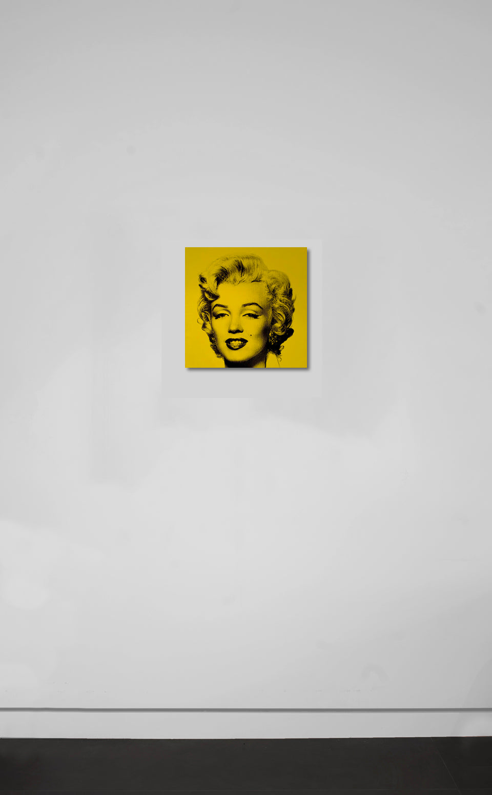 Marilyn Monroe (Yellow) - Screenprint on Canvas 12" x 12"