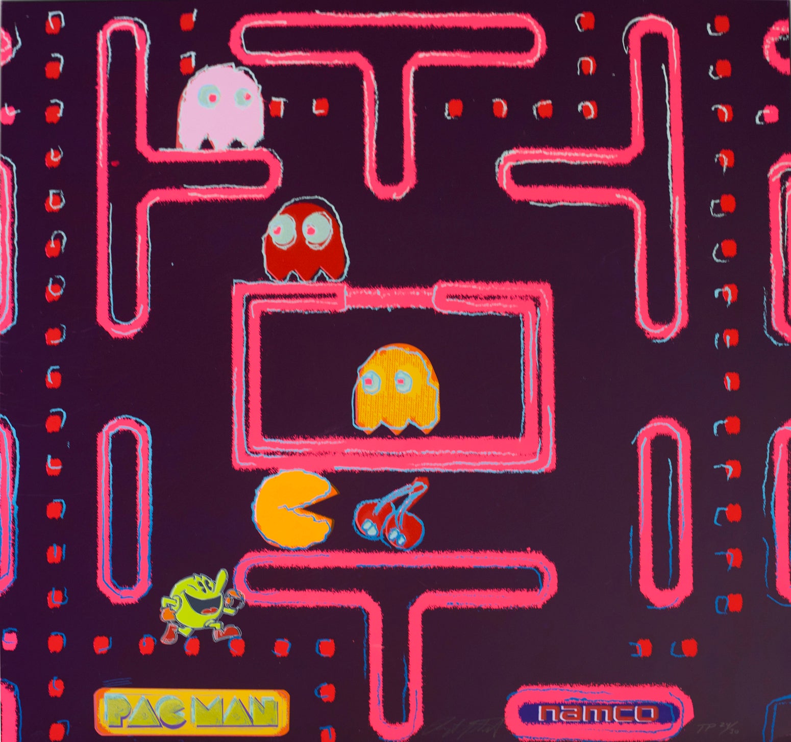 Pacman (Trial Proof), Screenprint