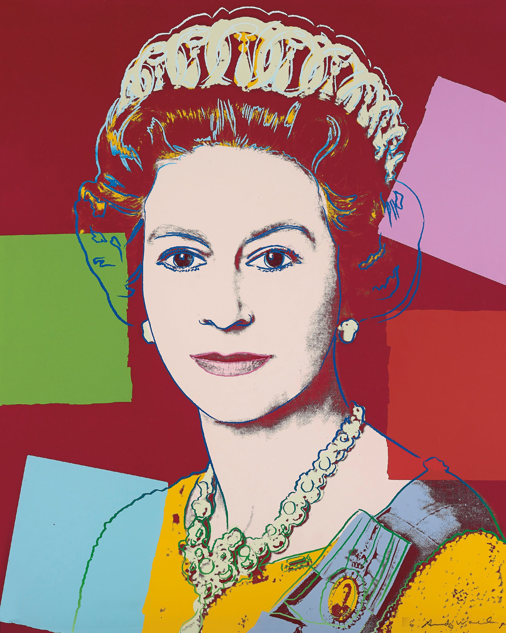 Andy Warhol - Queen Elizabeth II of the United Kingdom Screen Print (FS II.334)