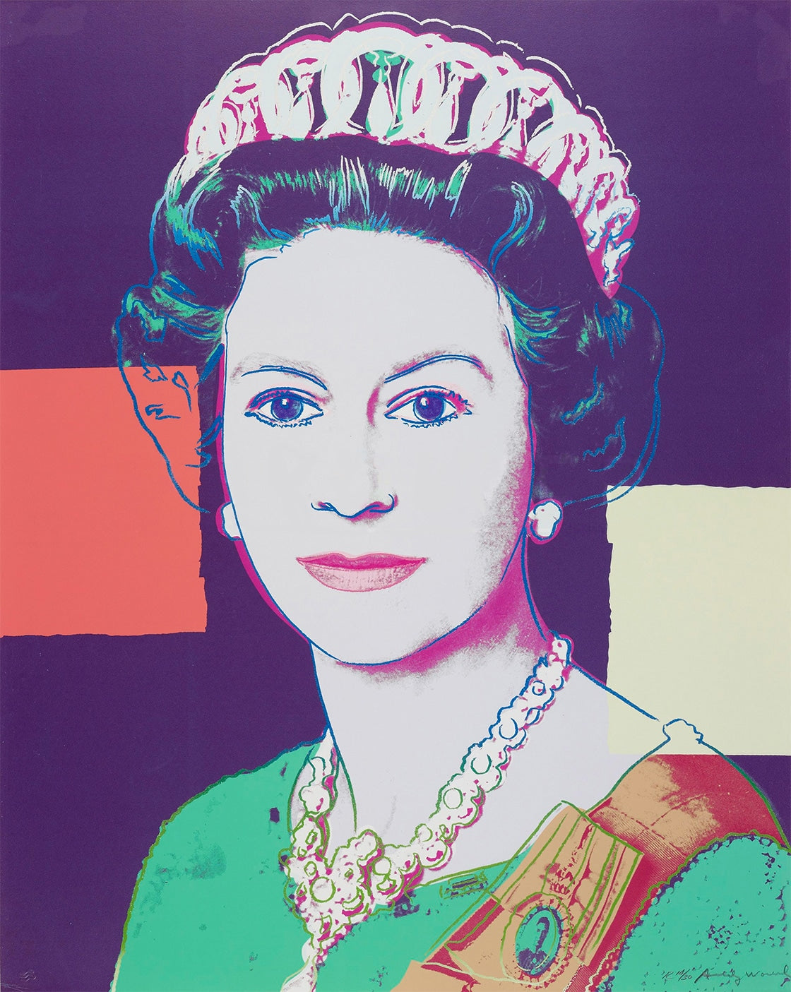 Andy Warhol - Queen Elizabeth II of the United Kingdom Screen Print (FS II.335)