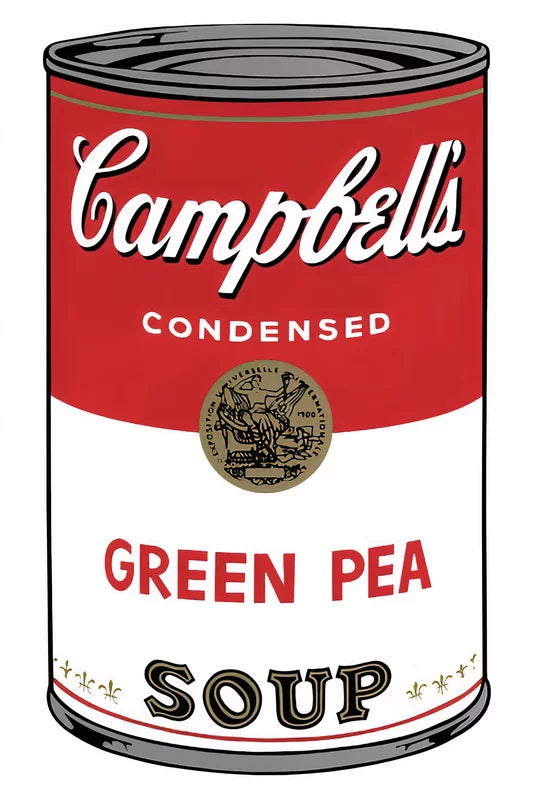 Campbell's Soup Can I Green Pea 11.50 - Sunday B. Morning