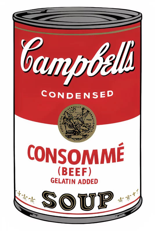 Campbell's Soup Can I Cream of Mushroom 11.53 - Sunday B. Morning