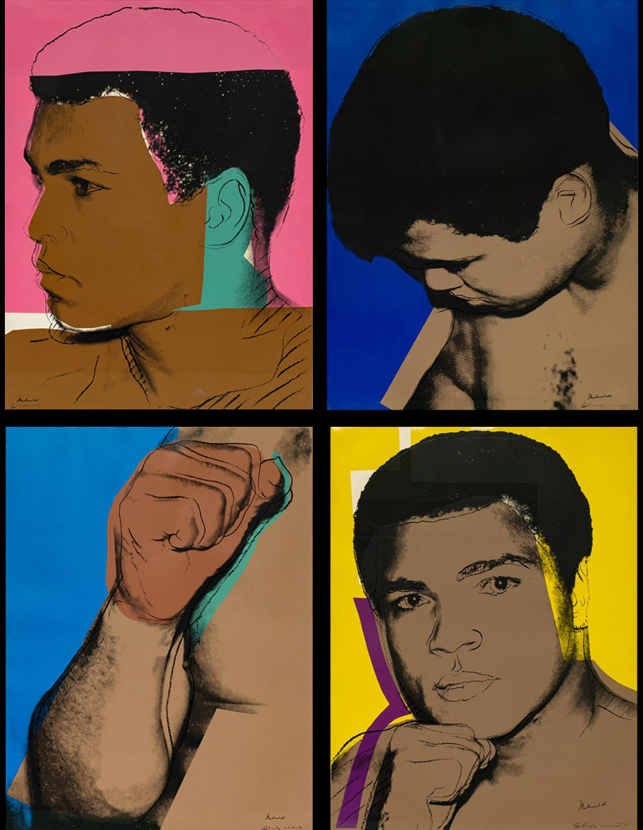 Andy Warhol - Muhammad Ali Complete Portfolio (Signed by Ali and Warhol) (FS II.179-182)