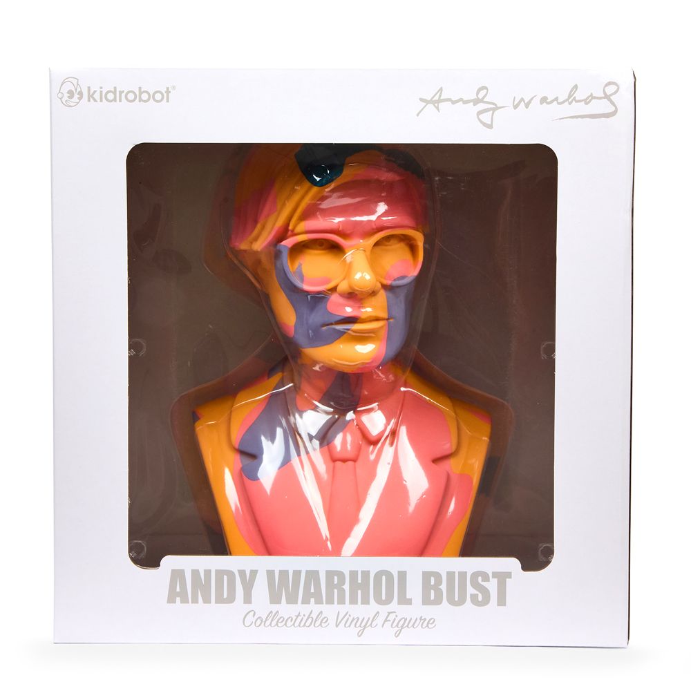 Andy Warhol 12" Bust - Orange Camouflage