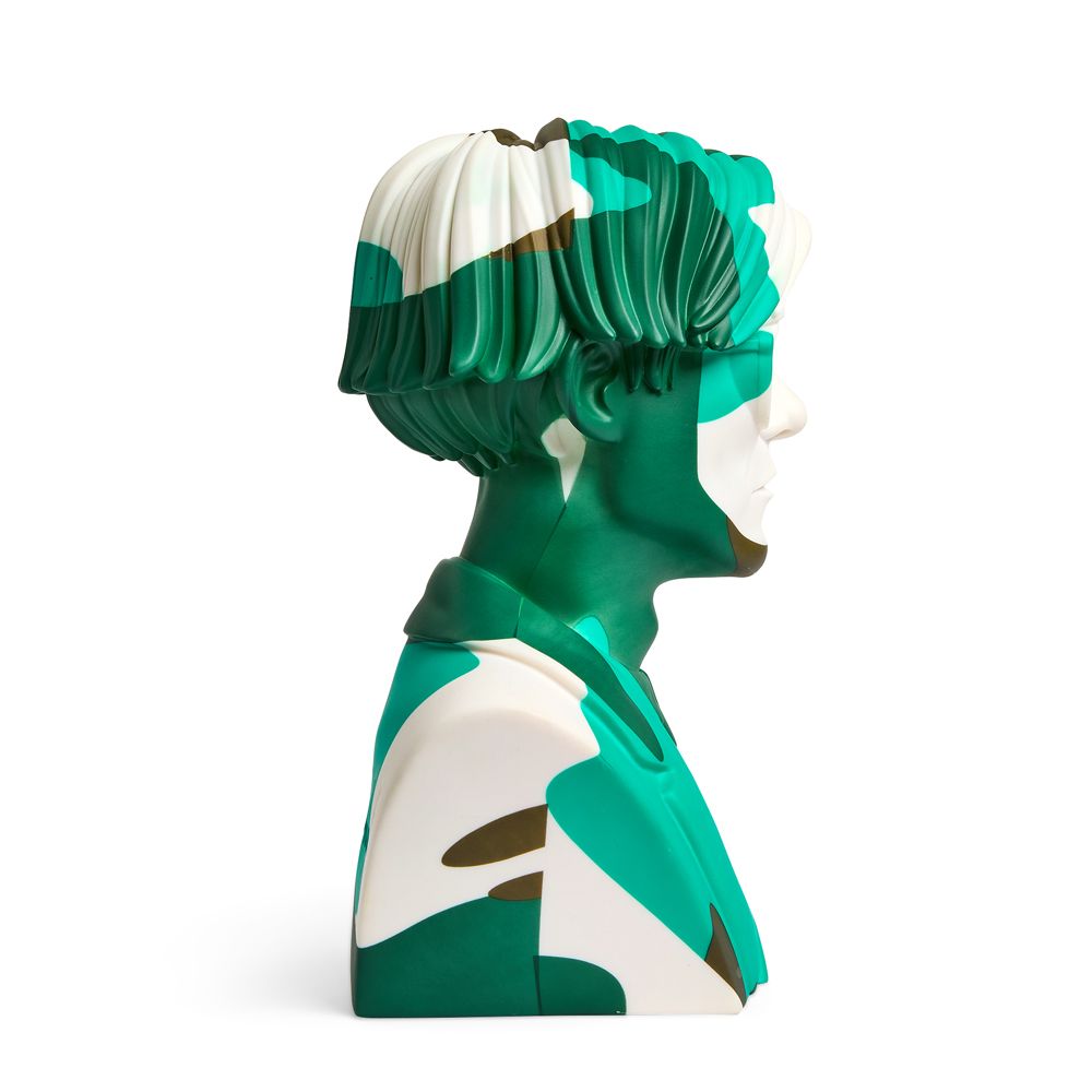 Andy Warhol 12" Bust - Green Camouflage